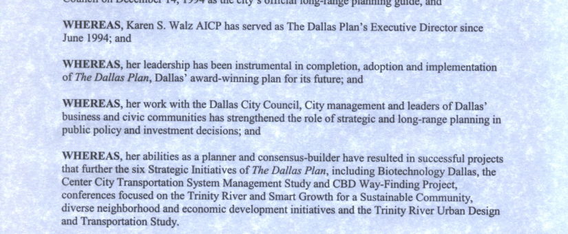 1994 The Dallas Plan